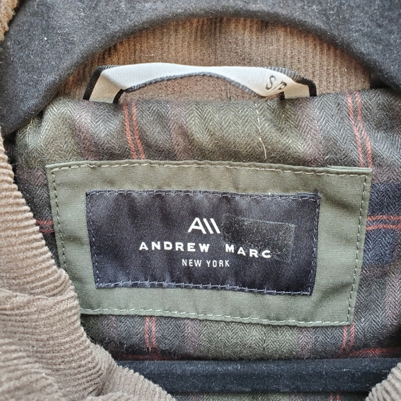 EUC Olive Green NO FADING Barn Chore Field Jacket S Andrew Marc Utility - Picture 6 of 15